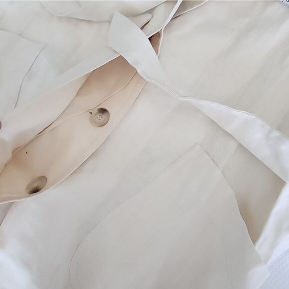 FRNCH PARIS 100% linen coat style dress new with tags - Picture 3 of 12